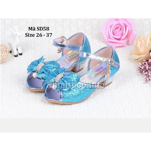 Dép sandal cao gót cho bé gái 3 - 12 tuổi SD58