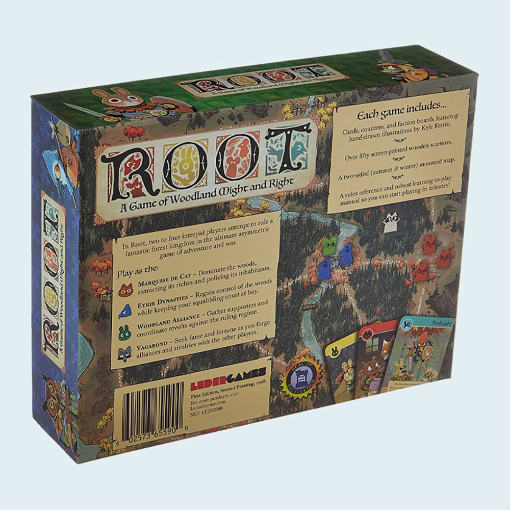 Leder Games Root Board Game Bộ trò chơi Root Khu Rừng Hỗn Loạn Gốc Và Mở Rộng War Game Chiến Lược Gay Cấn Hack Não
