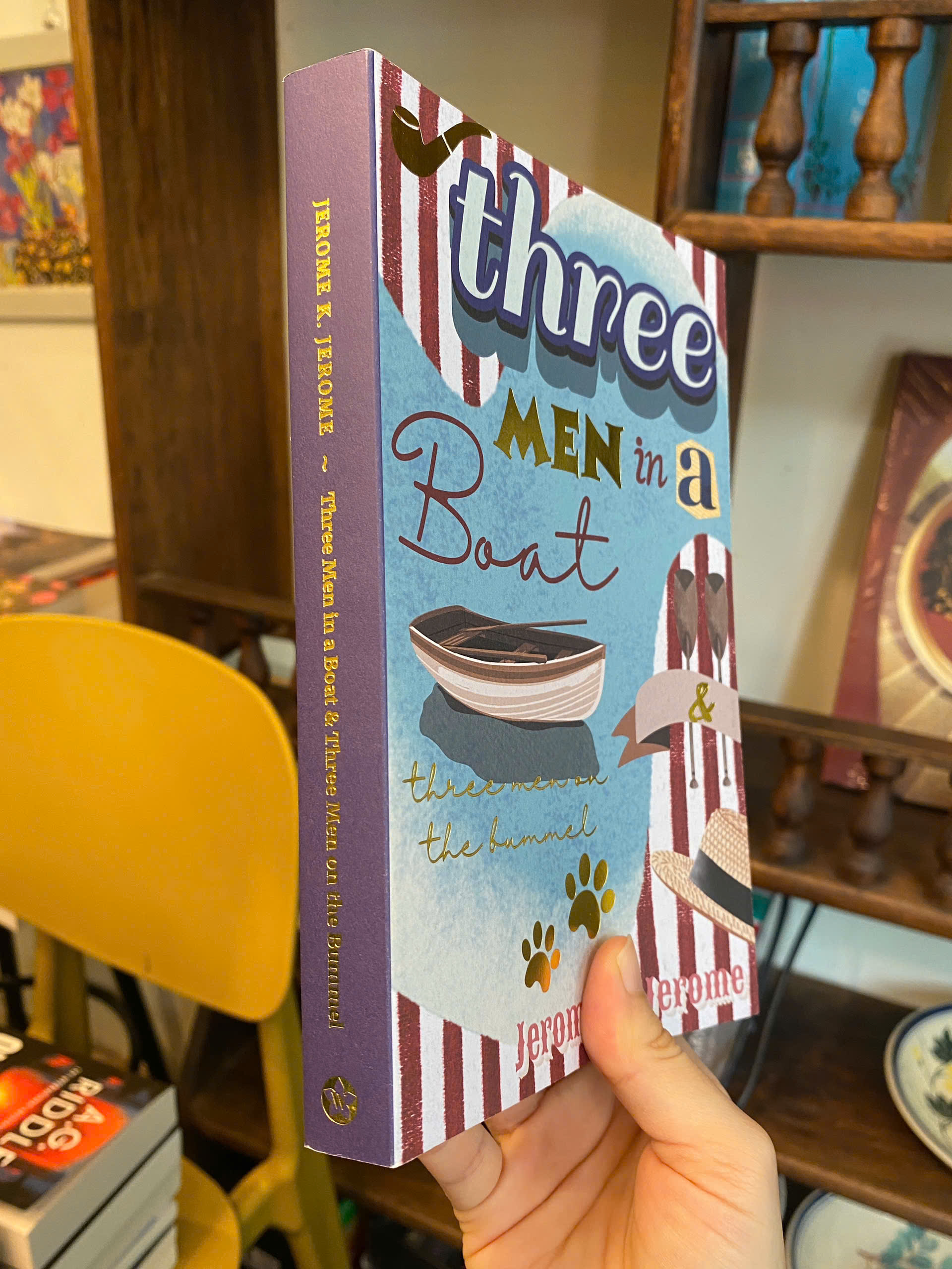 Sách - Three Men in a Boat and Three Men on the Bummel by Jerome K. Jerome | Sách ngoại văn