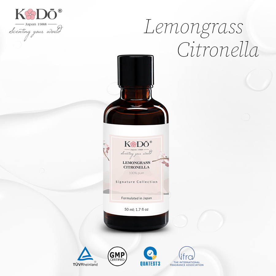 KODO - Lemongrass Citronella - Tinh Dầu Nước Hoa Thơm Phòng Nguyên Chất – Signature Collection - 10ml/50ml/110ml/500ml