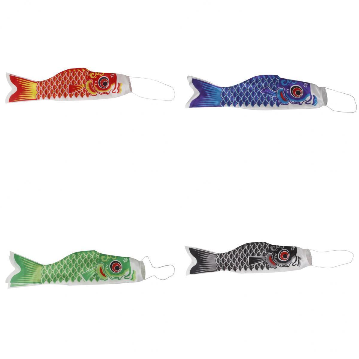 4x Colorful 70cm Japanese Carp Flag Koinobori   Wind Streamer Boy's Day