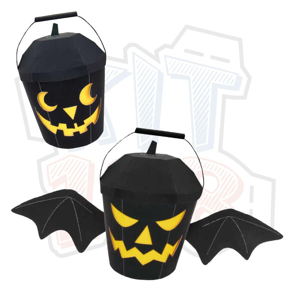 Mô hình giấy Lễ hội Halloween Bucket Black