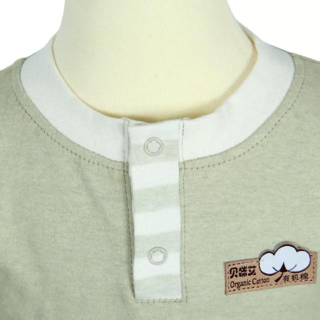Bộ xuân thu 100% cotton hữu cơ cao cấp cho bé 3-36m