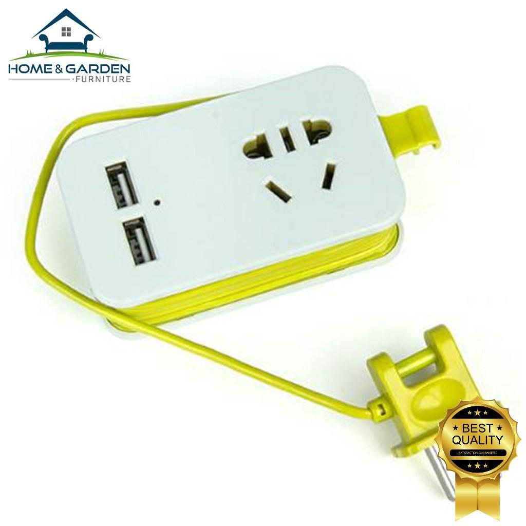 Ổ cắm điện đa năng USB dành cho Macbook, laptop có dây 1.5m