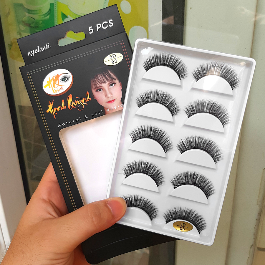 5 cặp lông mi giả cong vút Natural &amp; Soft Eyelash (số 03)