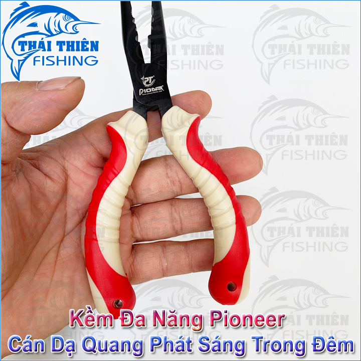 Kềm Cá Đa Năng Pioneer 6inch Cán Dạ Quang Chuyên Dùng Kẹp, Gắp Gỡ Cá, Tháo Móc Lưỡi Mồi Giả