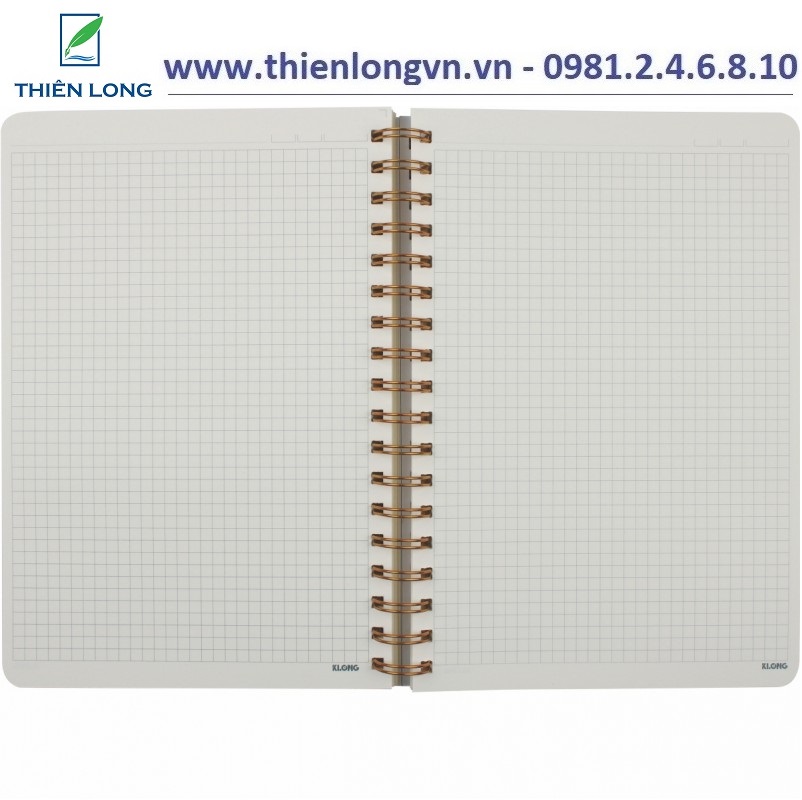 Sổ lò xo kép kẻ Caro B5 - 200 trang; Klong 297