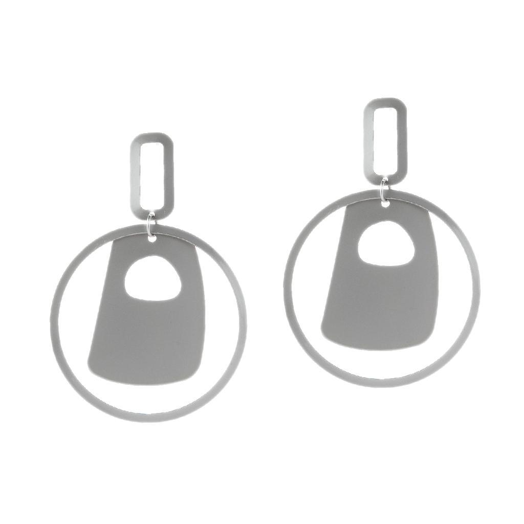 Women Geometric Earring Hollow Dangle Ear Studs Party Eardrop Jewelry