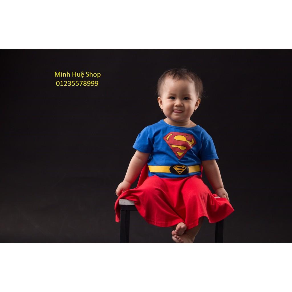 Váy đầm Siêu nhân Supergirl _ Samkids