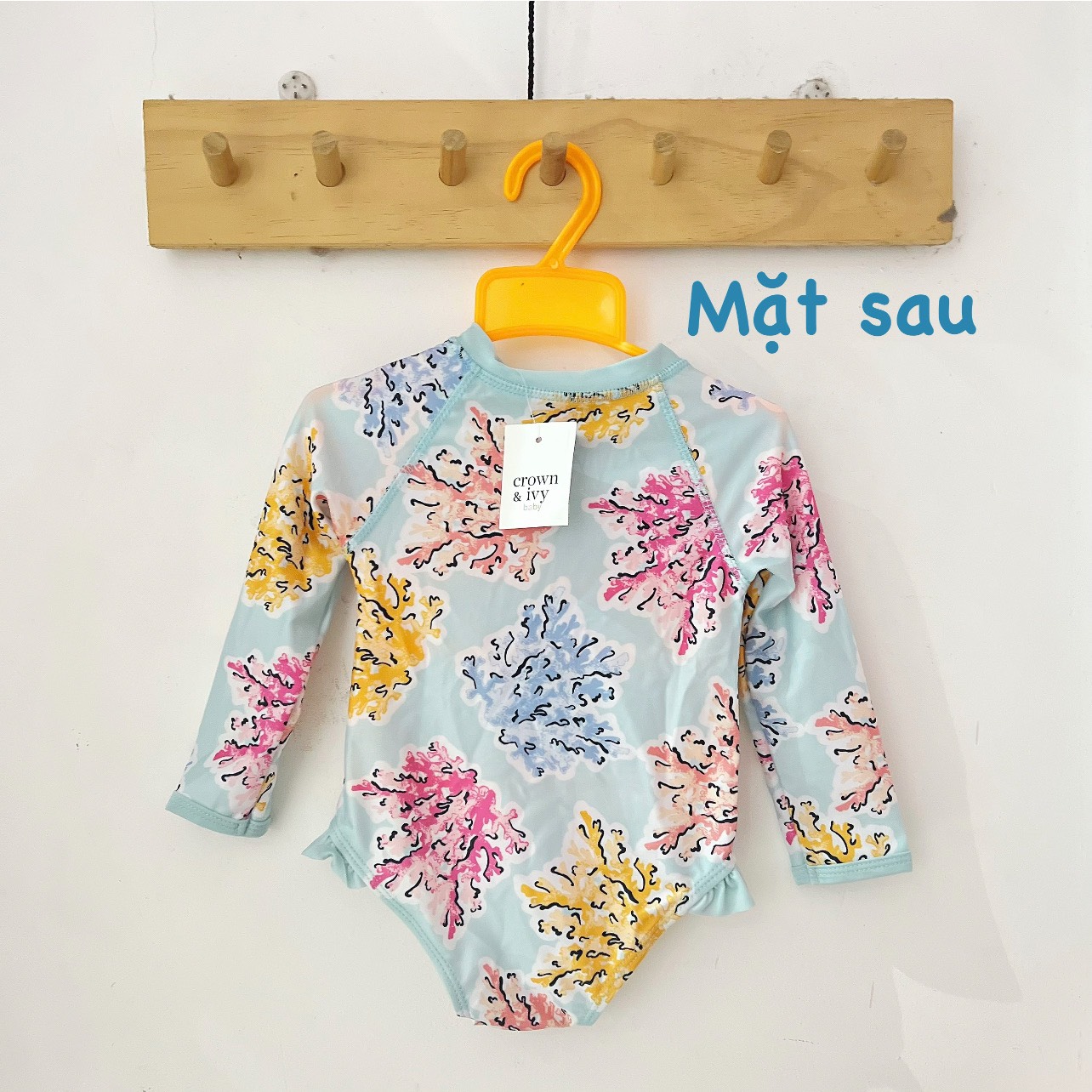 Áo Bơi Bé Gái Dài Tay Một Mảnh Liền Thân Size Nhí 12m / 18m