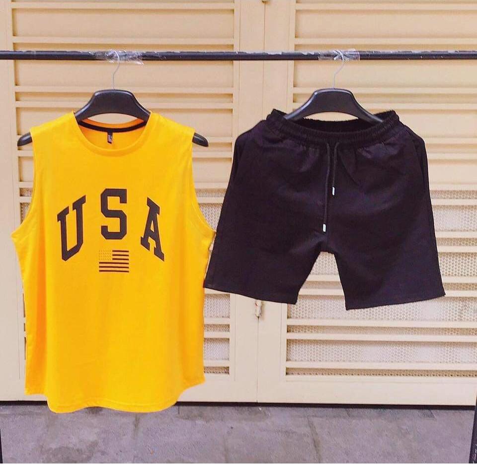 Bộ set thể thao ba lỗ vải thun lạnh mềm mịn nhiều màu lựa chọn