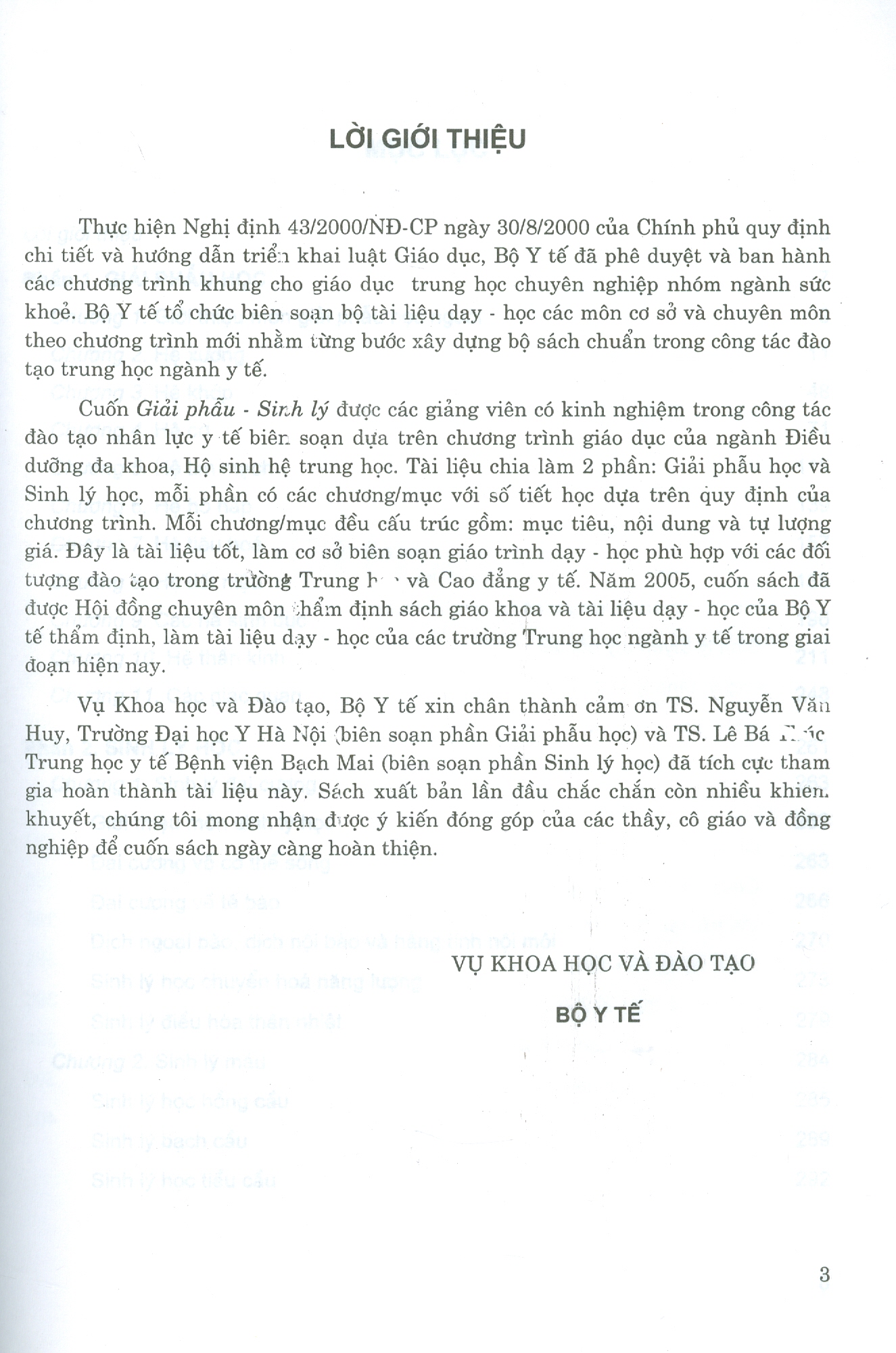 Giải Phẫu - Sinh Lý (Dùng cho các trường Trung học Y tế)