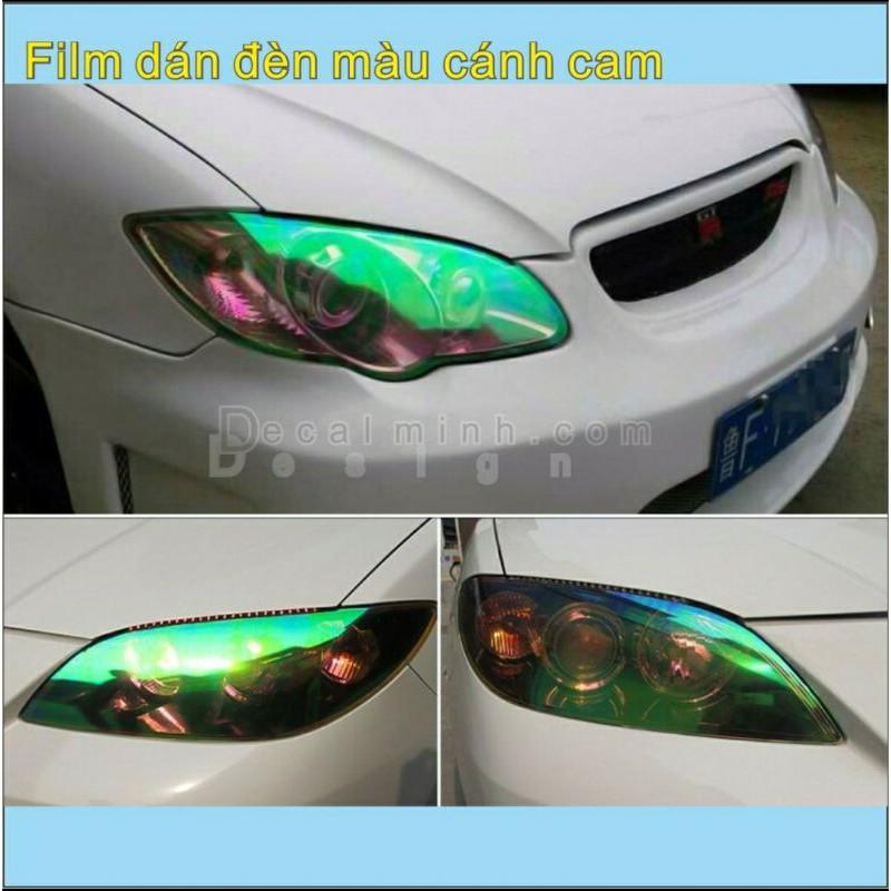 Decal tấm Phim Dẻo Dán Đèn pha Xe ô tô xe máy cao cấp