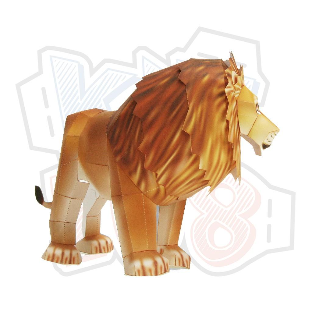 Mô hình giấy động vật Sư tử ver 2