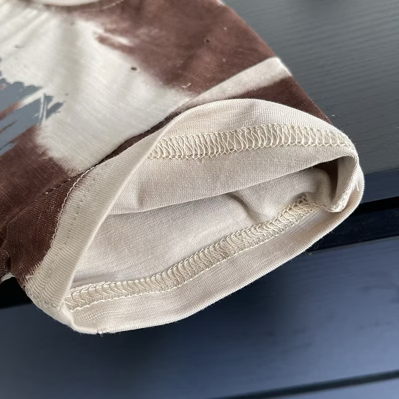 Set Áo Thun Tay Ngắn Sọc In Chữ Quần Đùi Denim 1-5 Tuổi Dành Cho Bé Trai