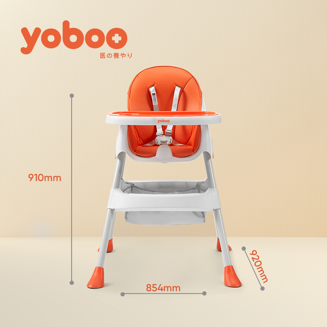 Ghế ăn dặm cho bé Yoboo YB-0015 gồm khay ăn khay chứa đồ, điều chỉnh chiều cao ghế và độ rộng khay ăn - Hàng chính hãng