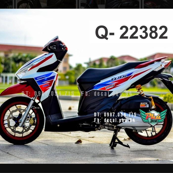 Tem rời Click trắng đỏ HRC