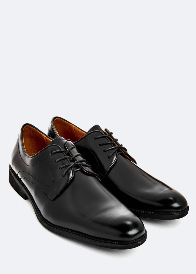 Giày tây nam Oxford Tomoyo đen bóng TMN92101