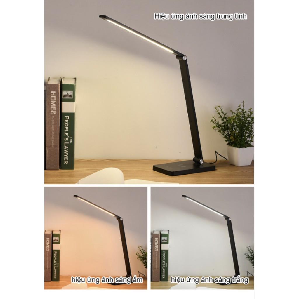 Đèn Bàn LED Artistic Creation Grey tích hợp sạc không dây