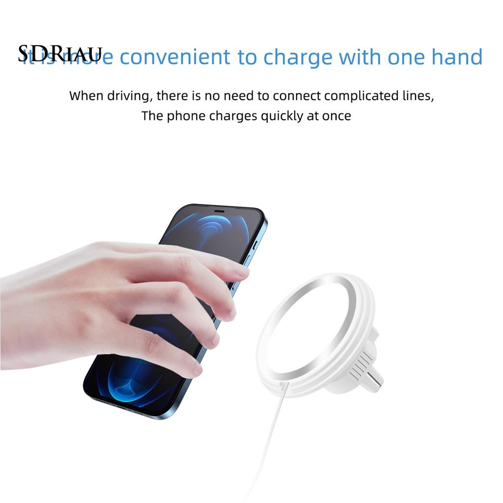 *QCDZ* Car Air Vent Dashboard Mount Phone Holder for iPhone 12 Magsafe Wireless Charger
