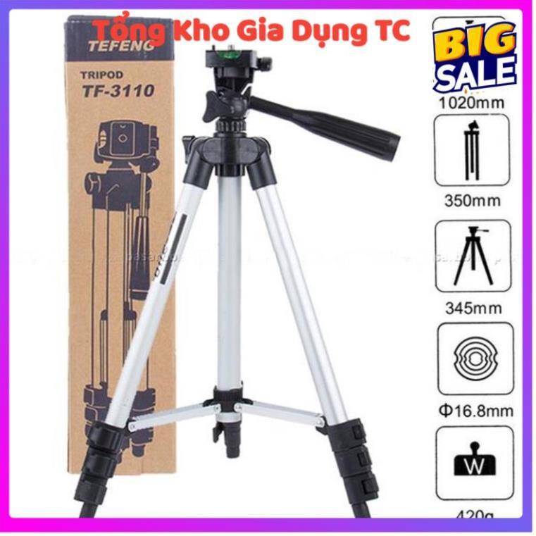 Gậy LiveStream Chụp Hình 3 Chân Tripod 3110 Thay Đổi Chiều Cao 35-105cm