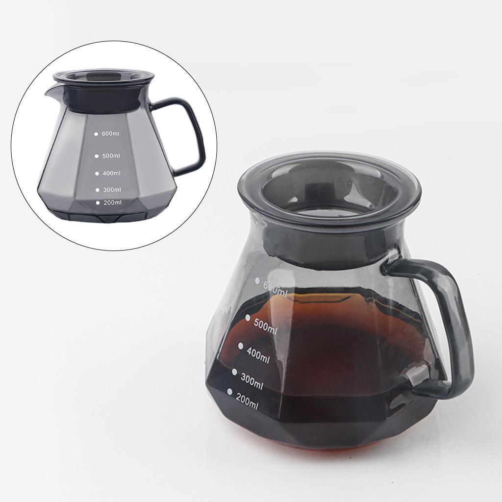 Pour Over Coffee Pot filter Brewer V-Shaped Mouth for Cafe Coffee Lovers