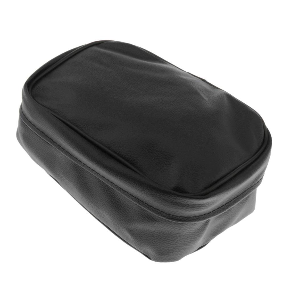 2pcs Black Motorcycle Rear Tail Seat Back Waterproof Travel Storage