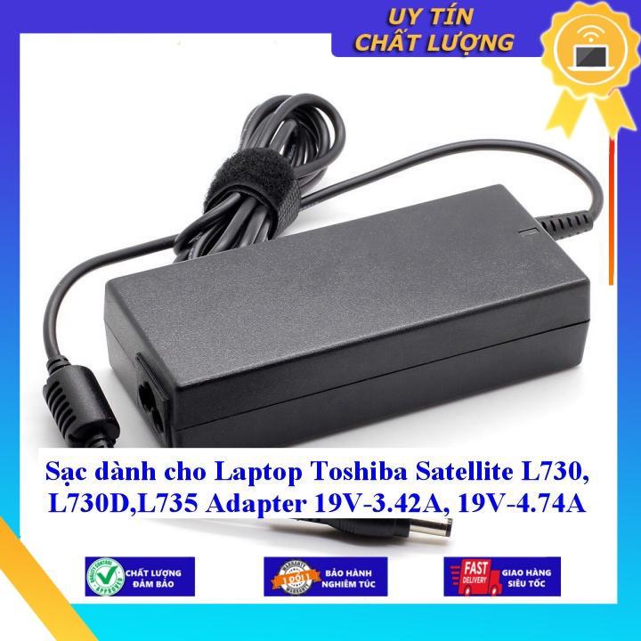 Sạc dùng cho Laptop Toshiba Satellite L730 L730DL735 Adapter 19V-3.42A 19V-4.74A - Hàng Nhập Khẩu New Seal