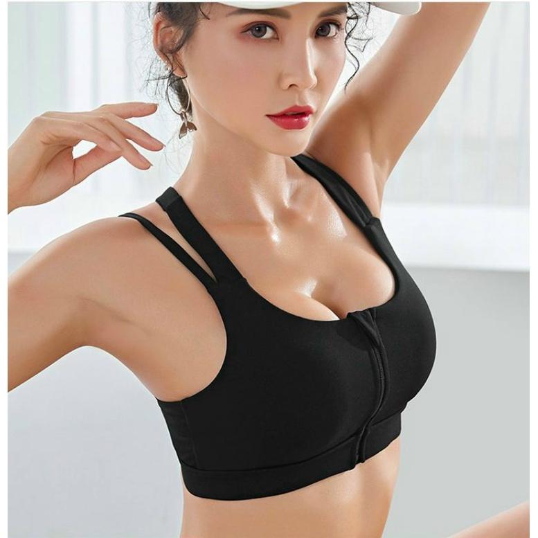 bra tập gym yoga + quần đen phối lưới