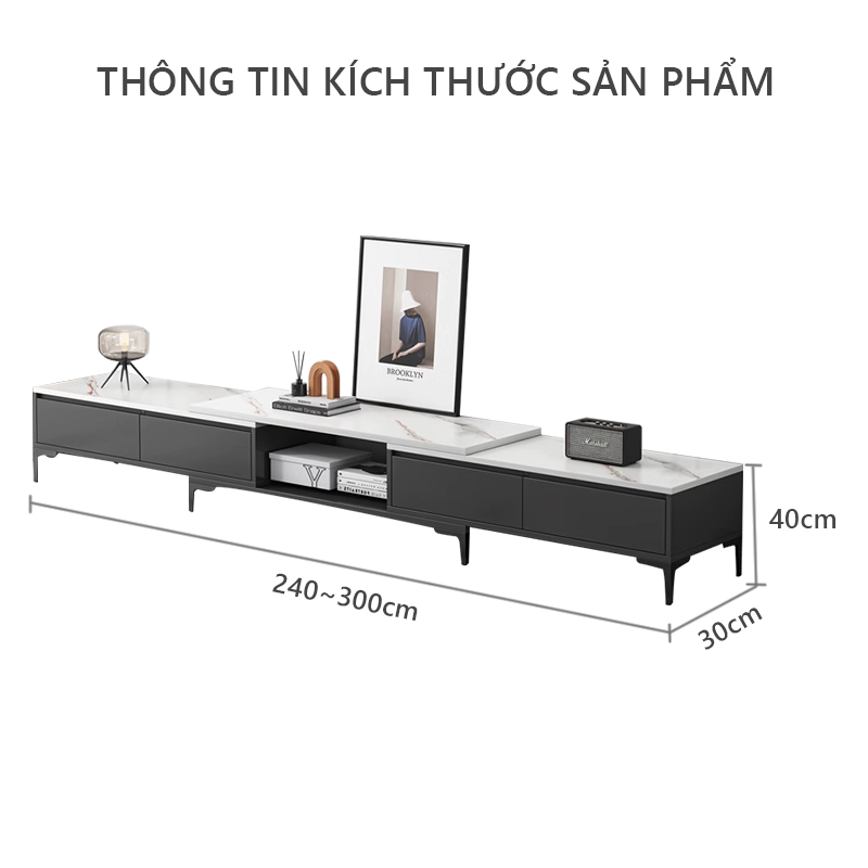 Kệ tivi cao cấp để sàn phong cách Scanvadian thương hiệu IGA - GP299