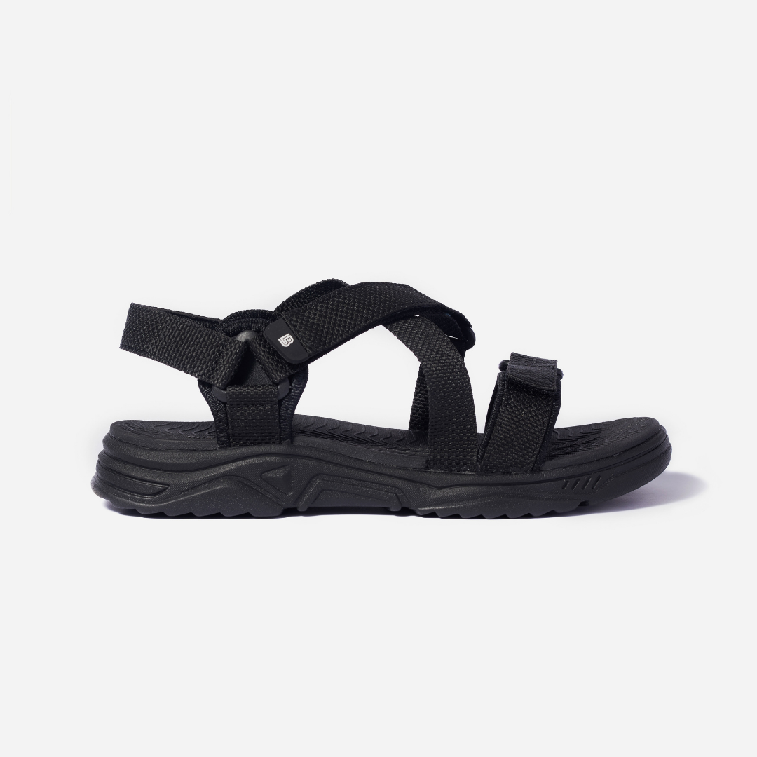 Giày Sandal Nam The Bily Quai Chéo Đôi - Màu Đen BL02D