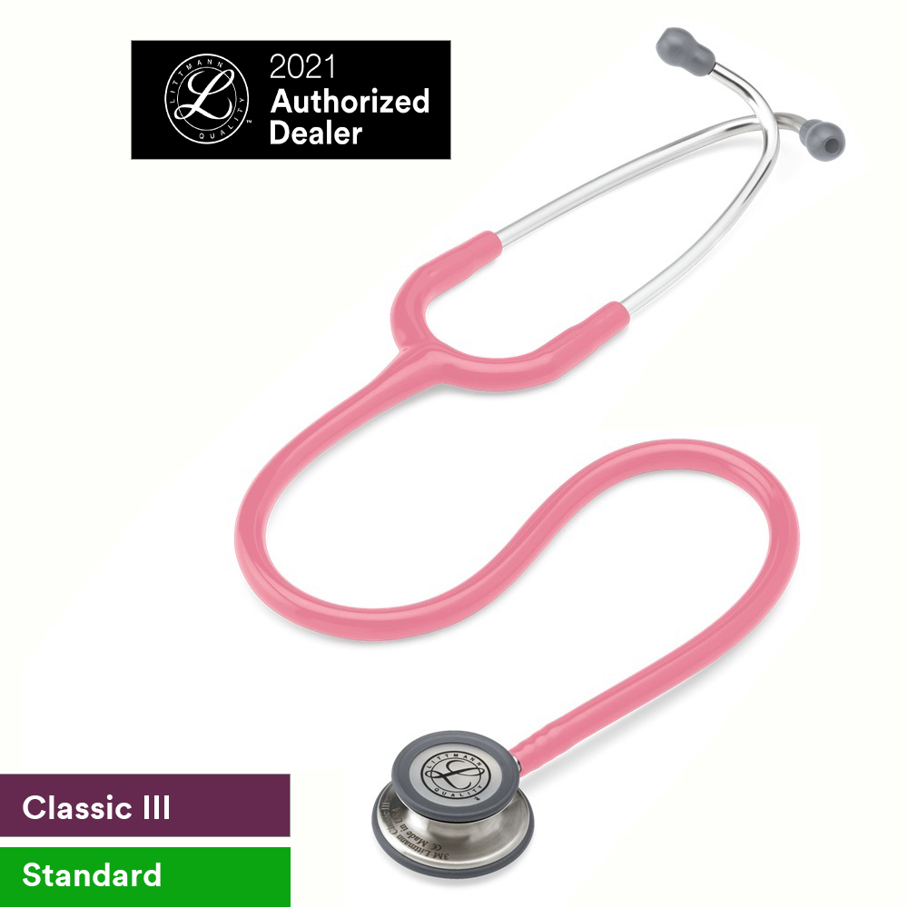 Ống nghe 3M Littmann Classic III, màu hồng ngọc trai, 27 inch, 5633