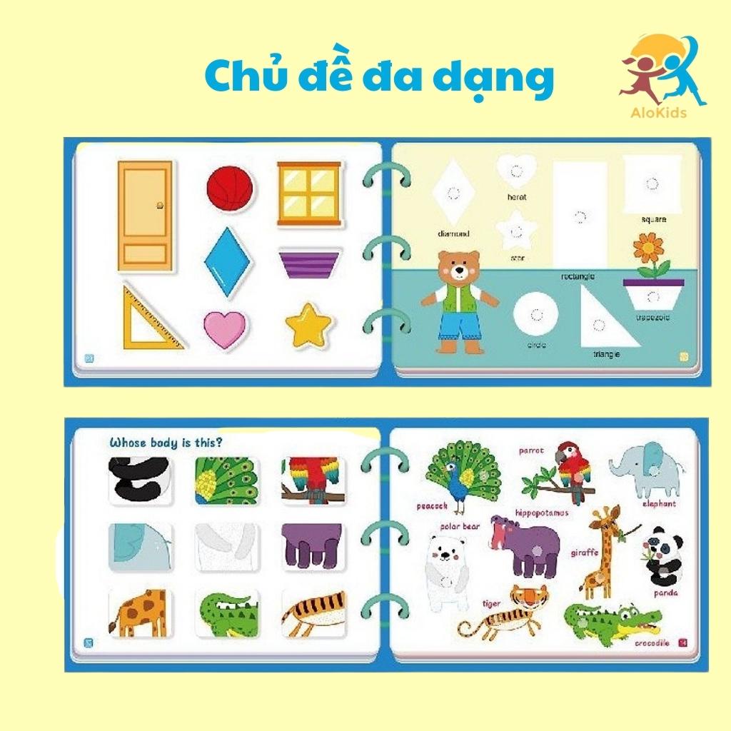 Tranh bóc dán thông minh cho bé bao gồm 17 chủ đề giúp bé sáng tạo tiếp thu mọi thư xung quanh tốt hơn,