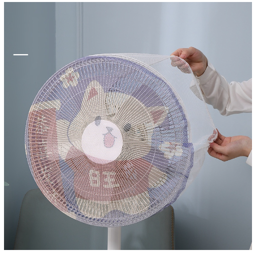 Lưới bọc quạt ngăn bụi bẩn hình thú băng thun co dãn đa năng tiện lợi cho mọi nhà GD751-BocQuat-nho