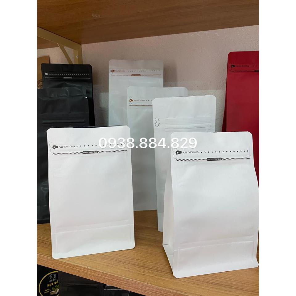 100 túi pocket giấy kraft trắng size 12*19cm đựng 250gr