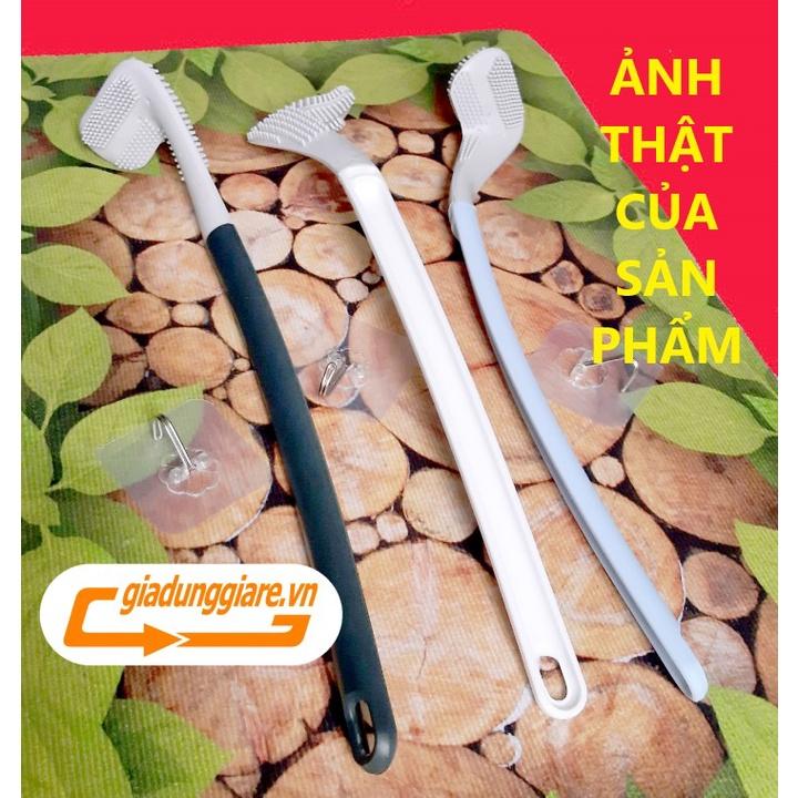 CHỔI CỌ TOILET thông minh SILICON cọ chà vệ sinh MẪU MỚI sạch mọi ngóc ngách bồn cầu, nhà tắm - KÈM MÓC DÁN