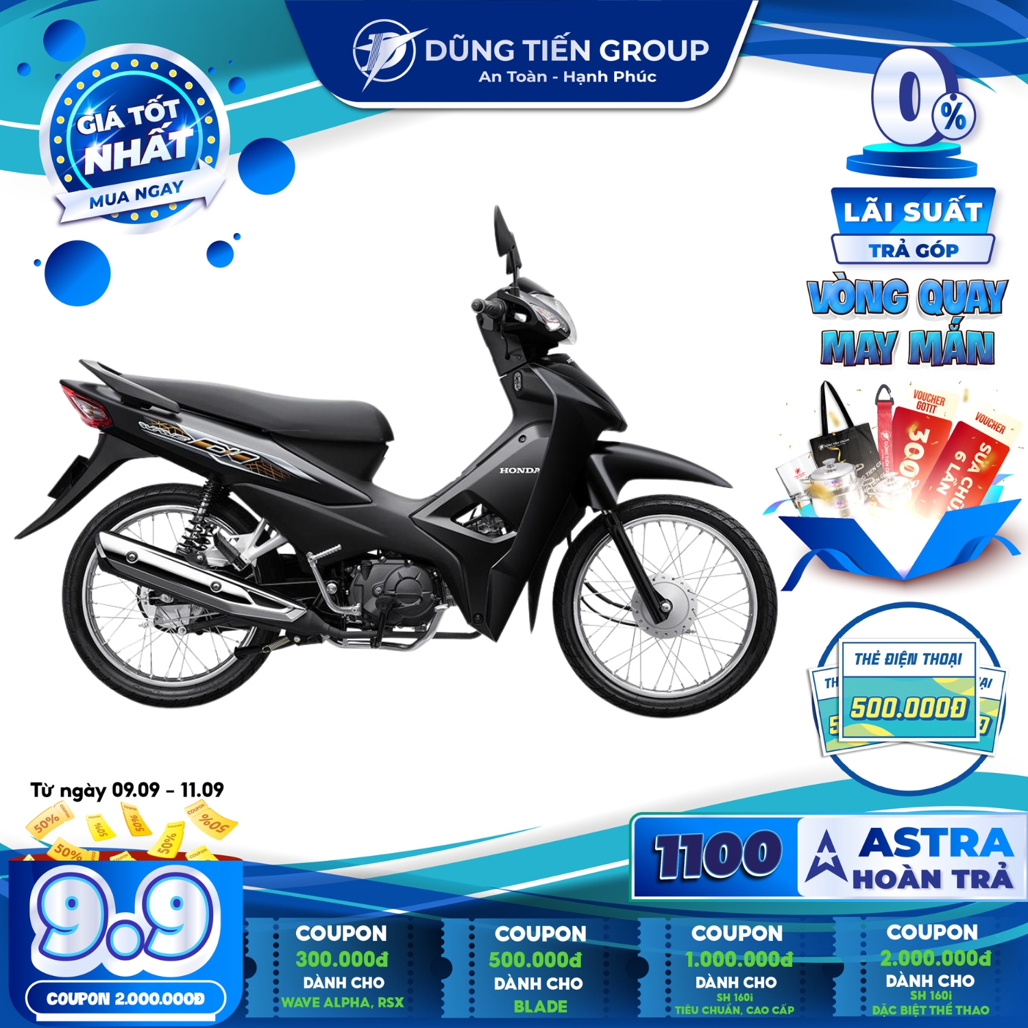 Xe Máy Honda Wave Alpha 2024 - Phiên Bản Đặc Biệt