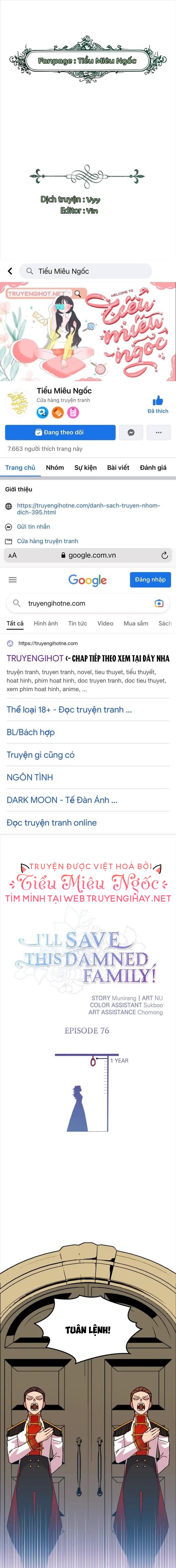 tôi sẽ cứu lấy gia tộc sắp sụp đổ chapter 76 1