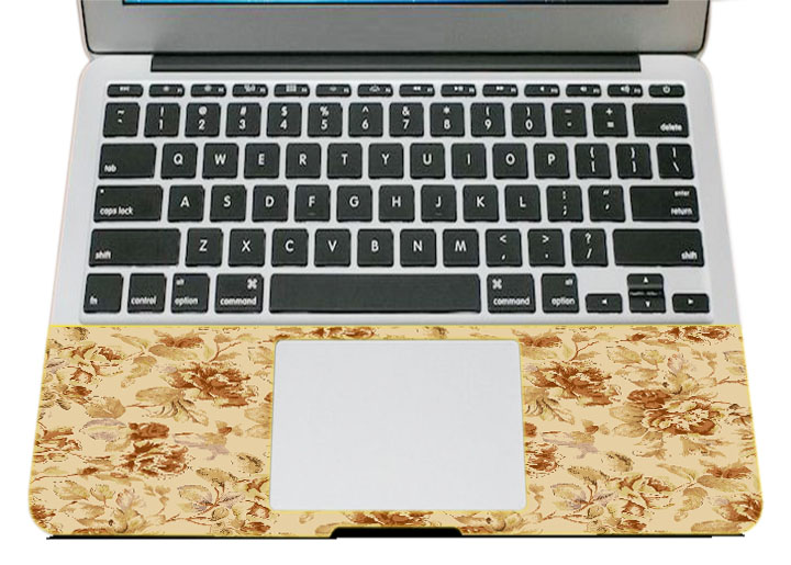 Miếng Dán Trang Trí Mặt Ngoài + Lót Tay Laptop Hoa Văn LTHV - 395