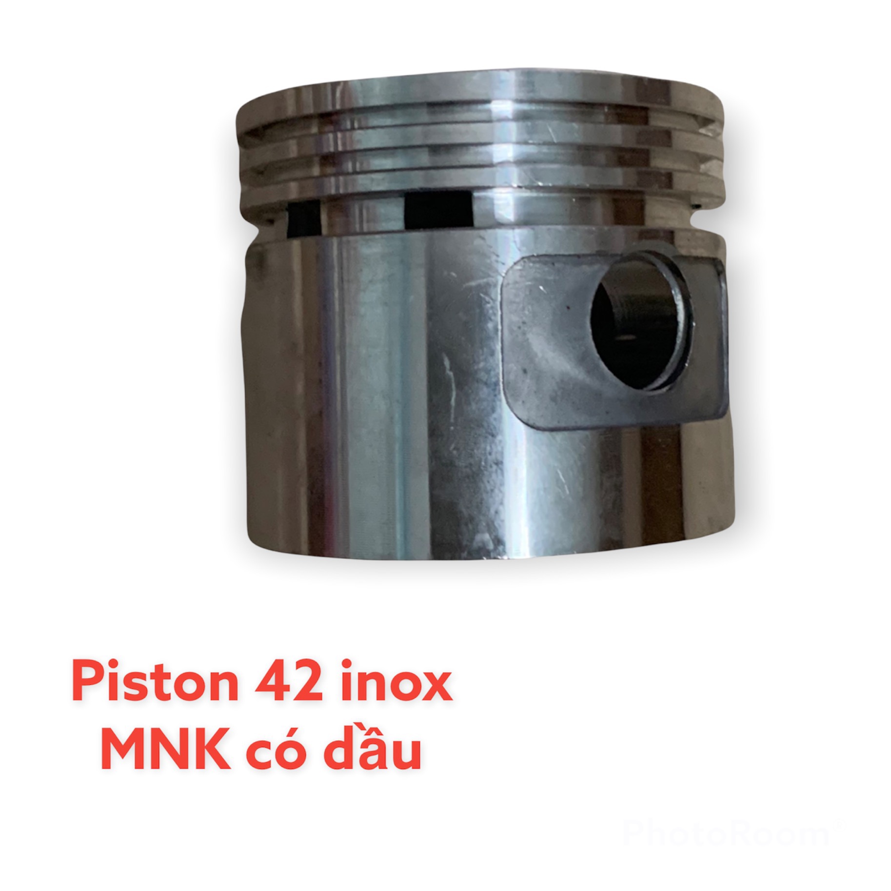 Piston inox đường kính 42mm dùng cho máy nén khí,bơm hơi máy nén khí có dầu trực tiếp, PT42