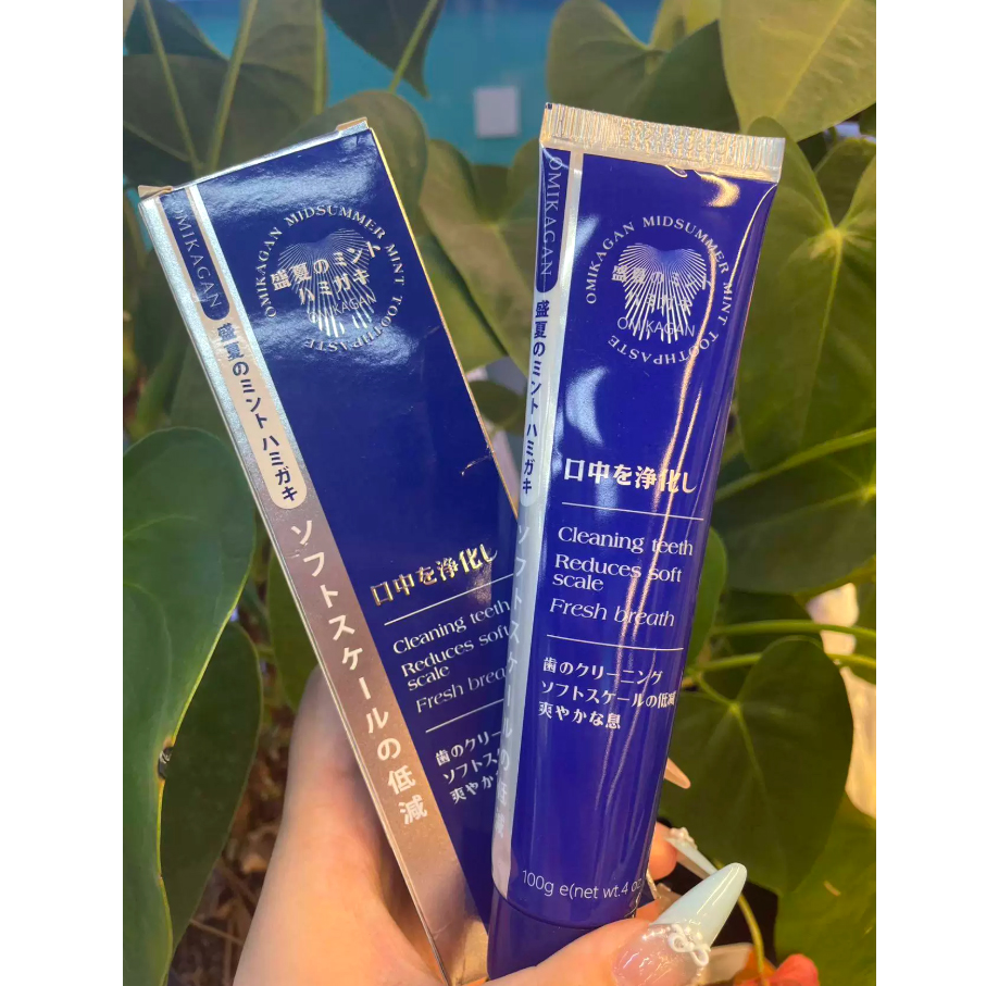 Kem đánh răng Omikagan Hoa Anh Đào, bạc hà Nhật Bản 100g - Hương thơm lãng mạn trắng răng