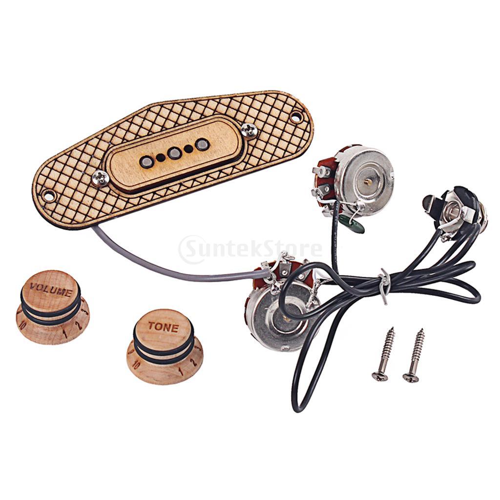 Durable Wooden 3 String Cigar Box Guitar Pickup Guitar Replacement Accessory