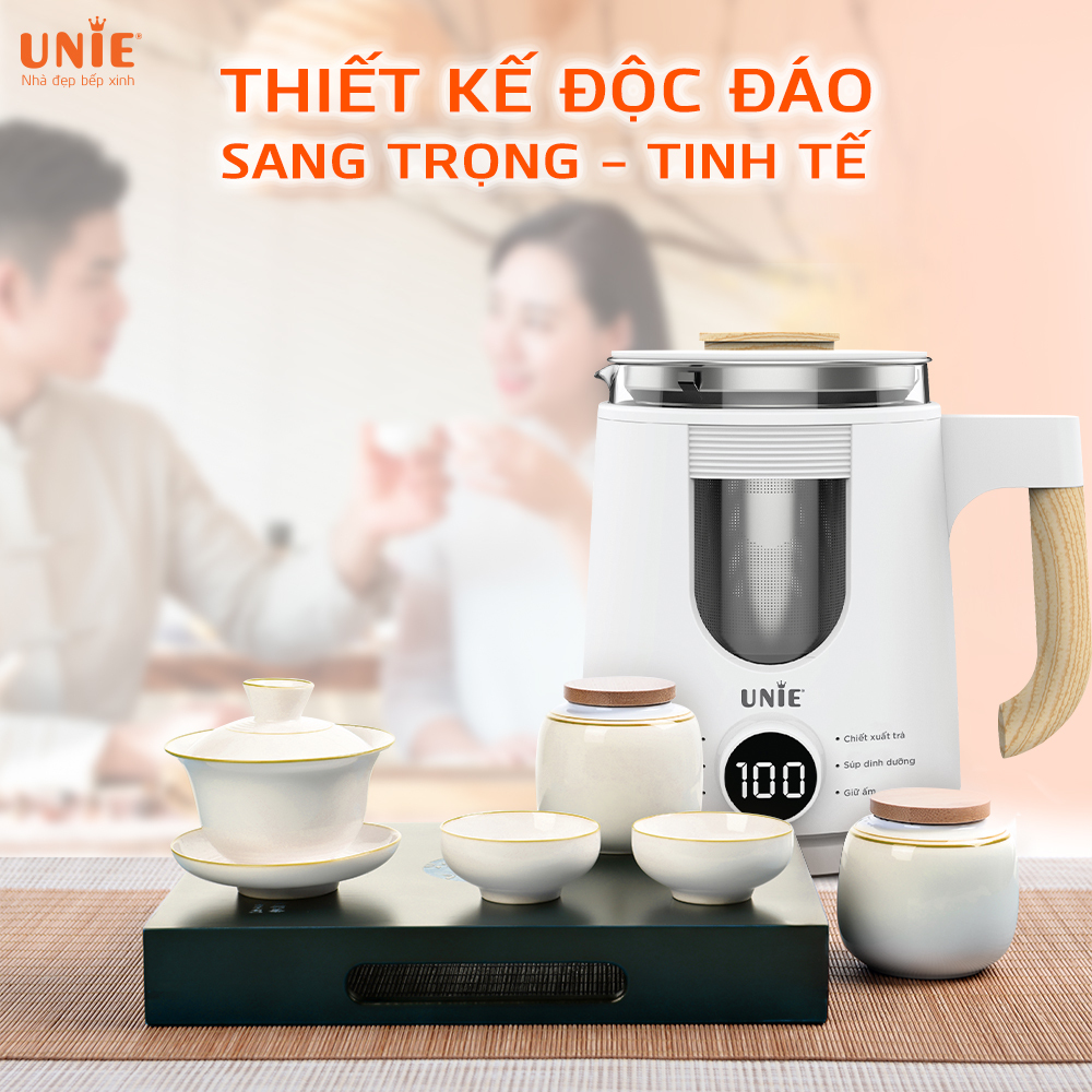 Ấm siêu tốc đa năng cao cấp UNIE UEK1081W. Hàng chính hãng