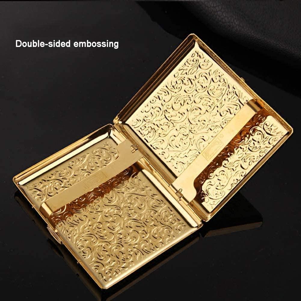 Hộp đựng  Hộp đựng  bằng đồng dễ mang theo, Gói đầy đủ bằng kim loại 20 Hộp đựng  thông thường, Hộp đựng  không lửa chống gió Cỡ lớn cho nam và nữ