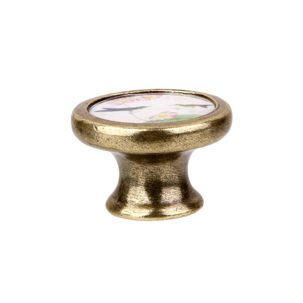 4xAssorted Vintage Brass Wardrobe Cabinet Door Cupboard Drawer Handle Knob 13