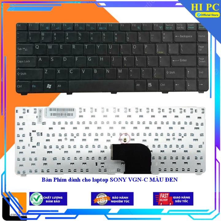 Bàn Phím dành cho laptop SONY VGN-C MÀU ĐEN - Hàng Nhập Khẩu