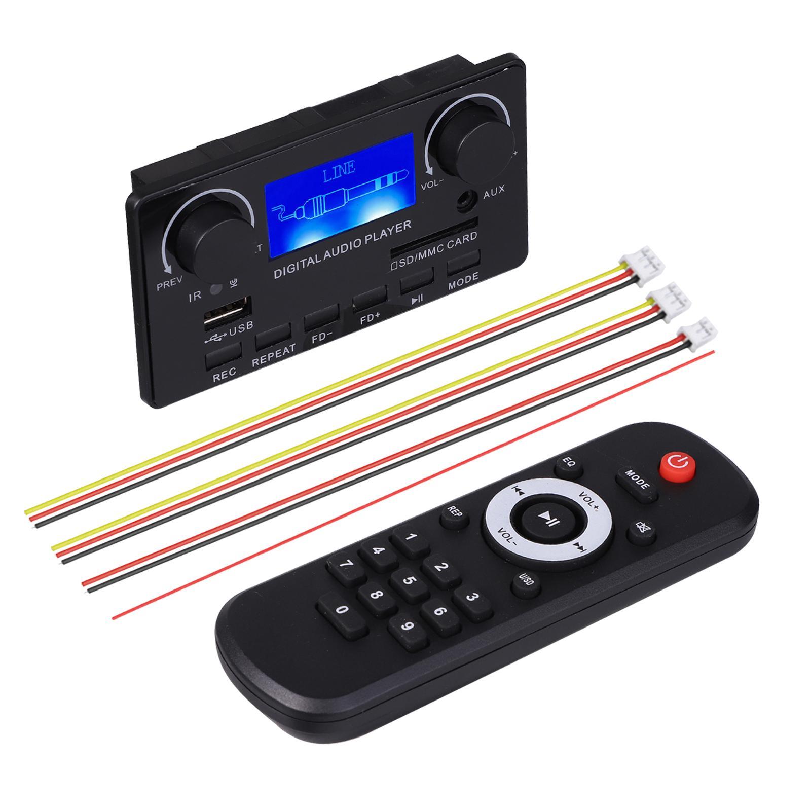 MP3 Player decrypt Auto Wireless Audio Module Support USB AUX Stereo