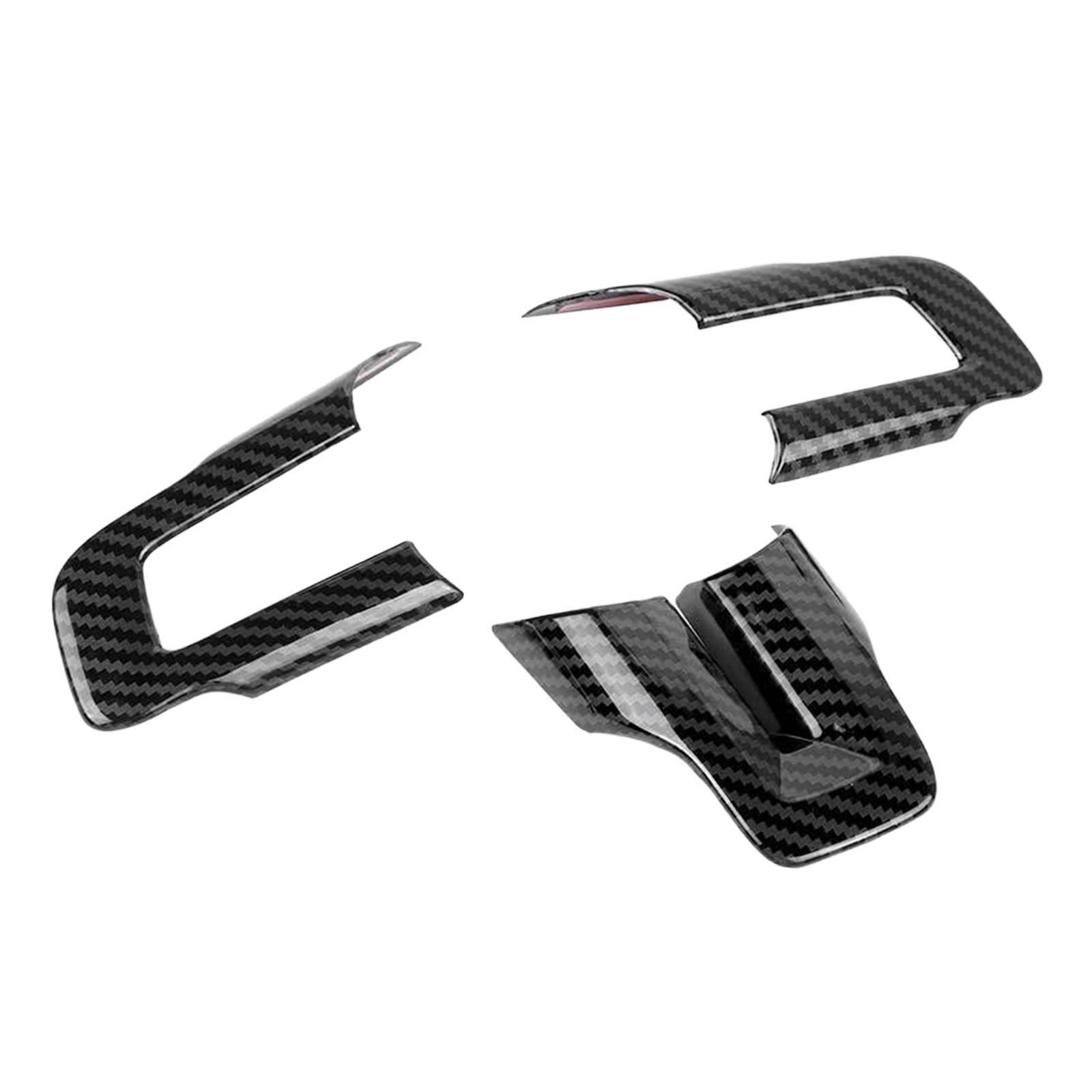 3 Pieces Steering Wheel Button Frame Cover  ,Accessories Car Durable Stable Performance Direct Replaces Interior for  Parts