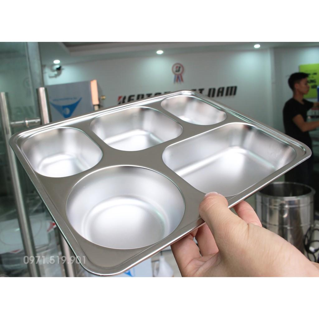 Khay cơm inox 5 ngăn sâu lòng hàn quốc giá rẻ