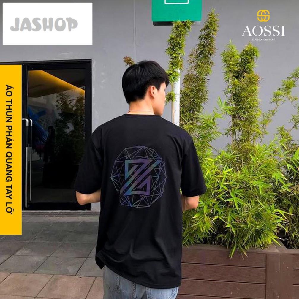 Áo thun phản quang tay lỡ THEZ - form unisex dành cho cả nam và nữ JASHOP